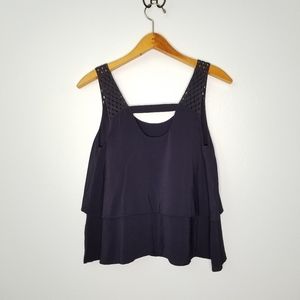 Philosophy tiered tank top